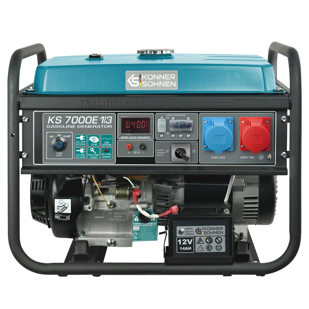 Könner & Söhnen KS 7000E 1/3 – agregat benzynowy 230/400 V