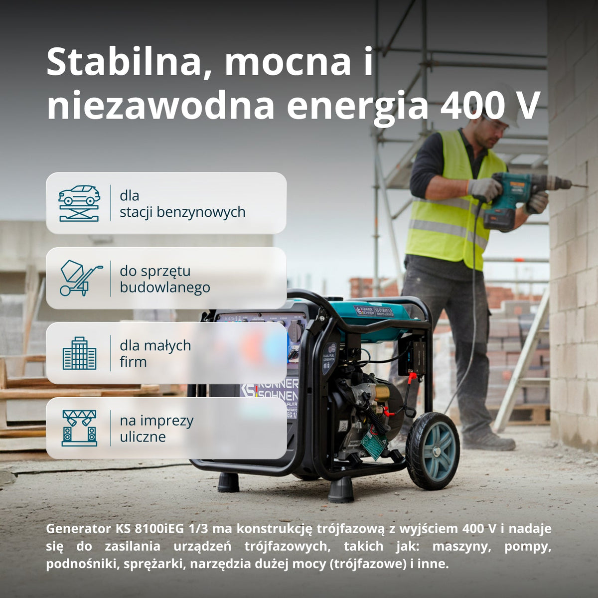 KS 8100iEG 1/3 – technologia inwertorowa