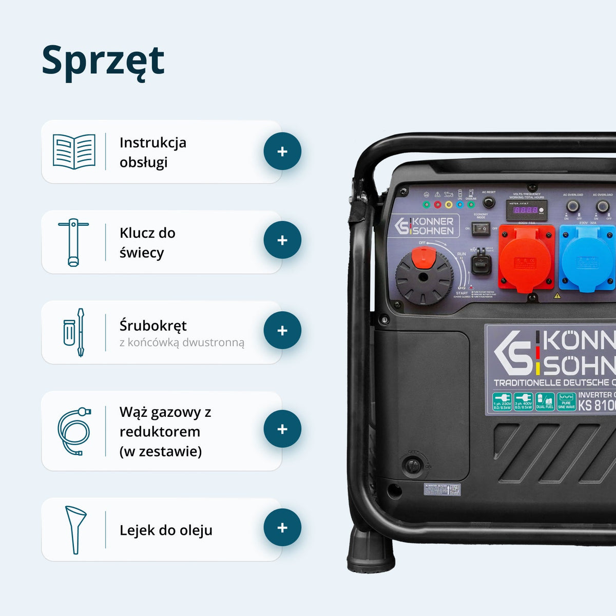 KS 8100iEG 1/3 – wyposażenie