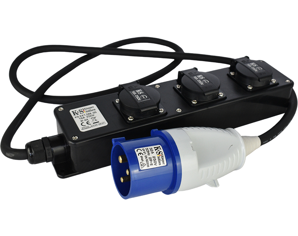 Könner & Söhnen KS EX1.5M-3S adapter-przedłużacz 32A na 3x16A